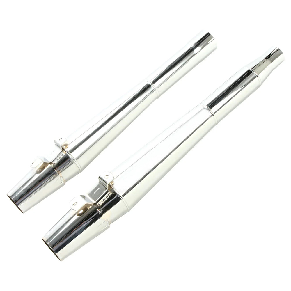 Thunderheader™ FLH Touring Slip-on ThunderCones (PAIR) - Chrome (17' - 25')