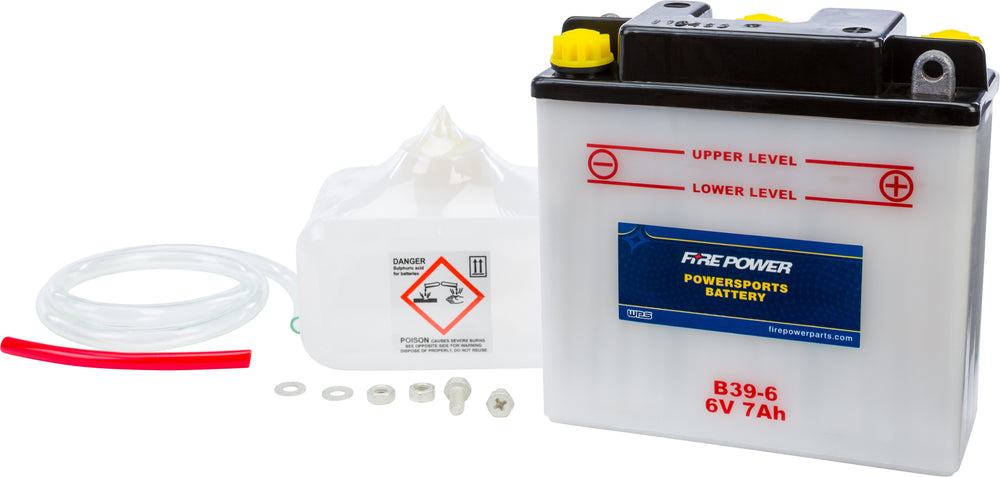FIRE POWER 6V Standard Battery w/Acid Pack