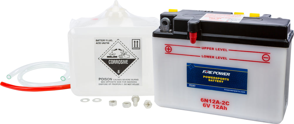 FIRE POWER 6V Standard Battery w/Acid Pack