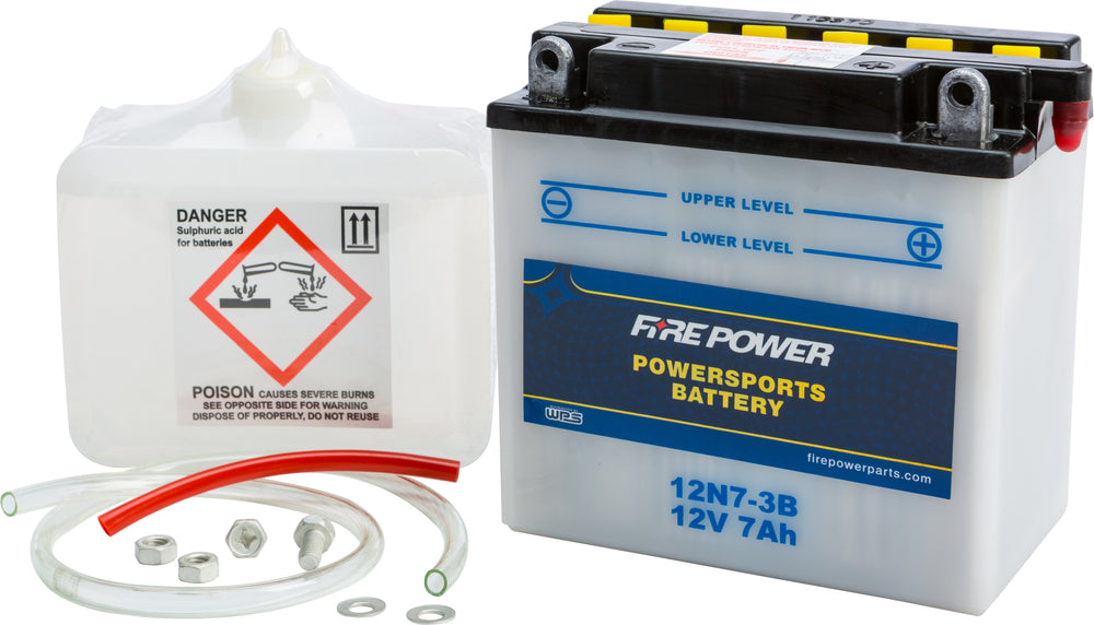 FIRE POWER 12V Standard Battery w/Acid Pack