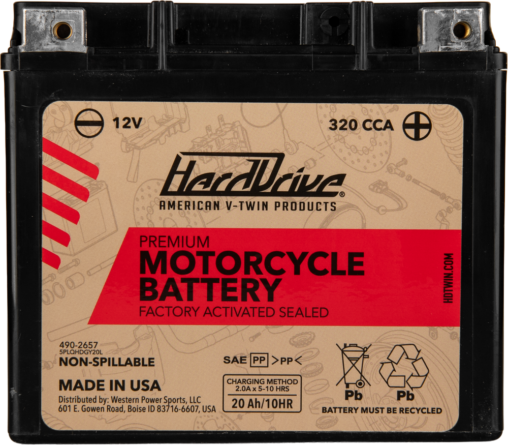 HARDDRIVE Premium Factory Activated Battery