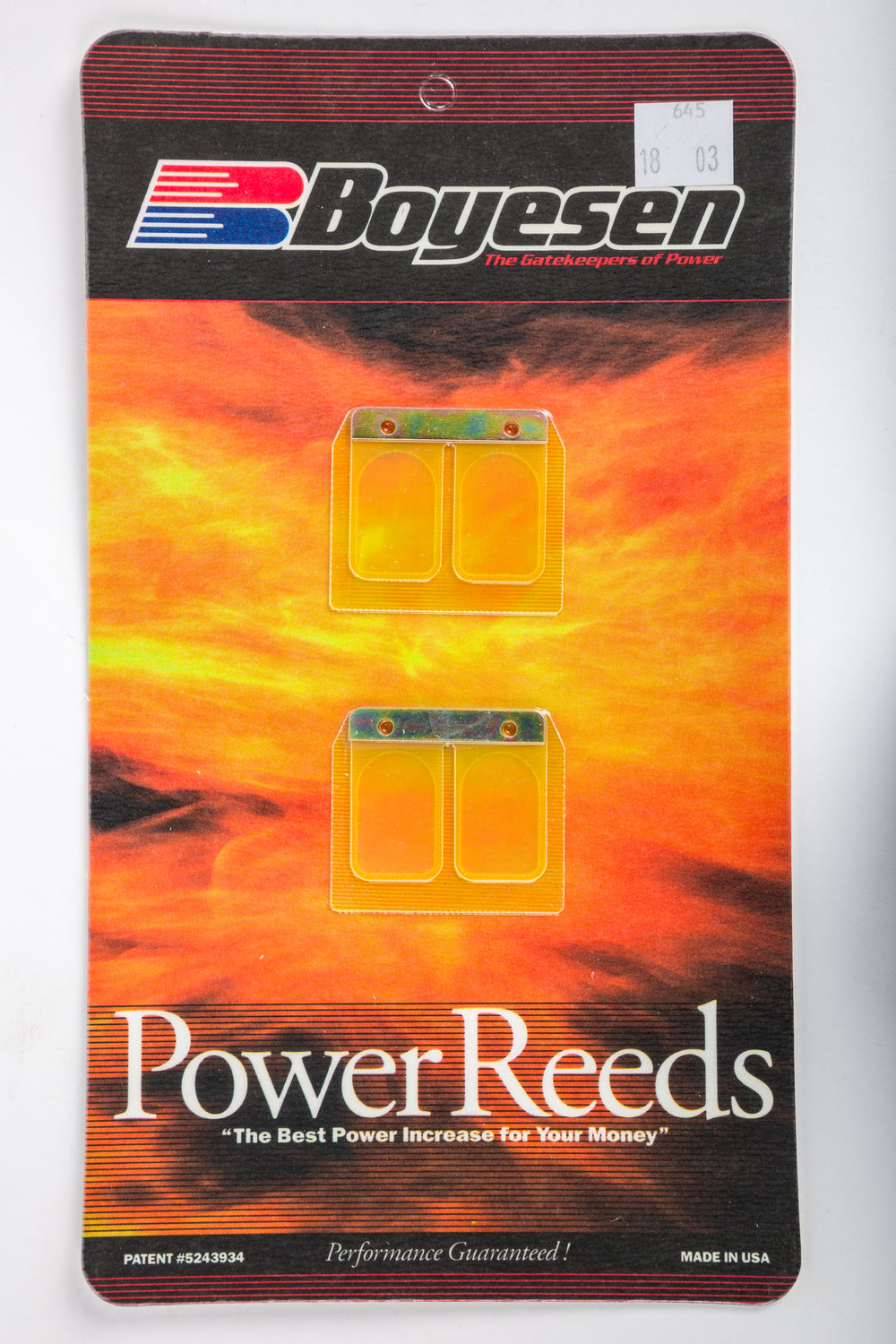 BOYESEN Dual Stage Power Reeds Dura Flex w/Rev Plates