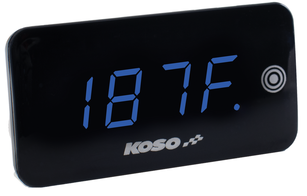 KOSO Super Slim Touch Screen Volt & Temp Gauge