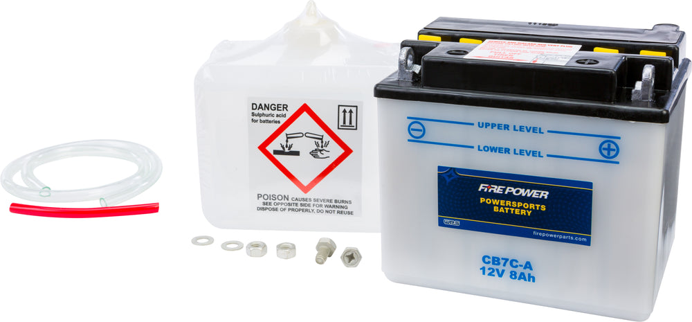 FIRE POWER 12V Heavy Duty Battery w/Acid Pack