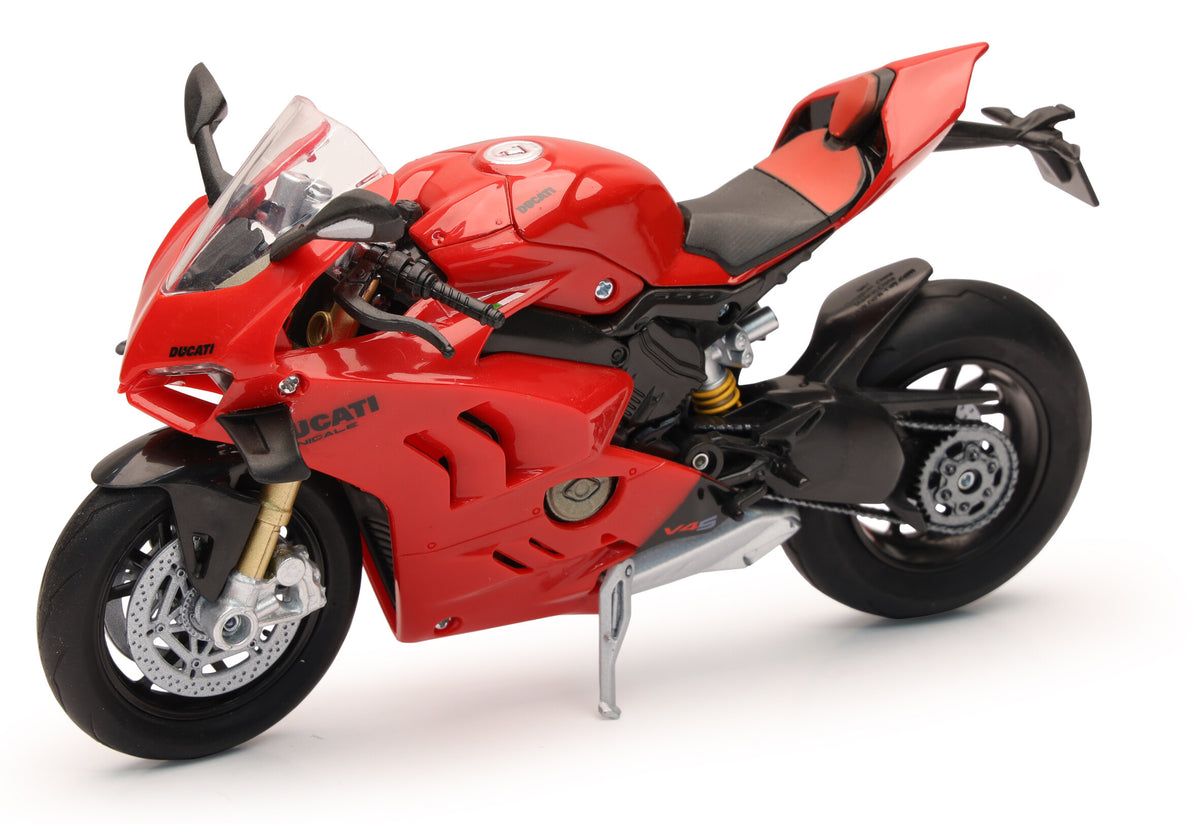 NEW-RAY 1:12 SCALE SUPER SPORT BIKE DUCATI PANIGALE V4 S (RED)