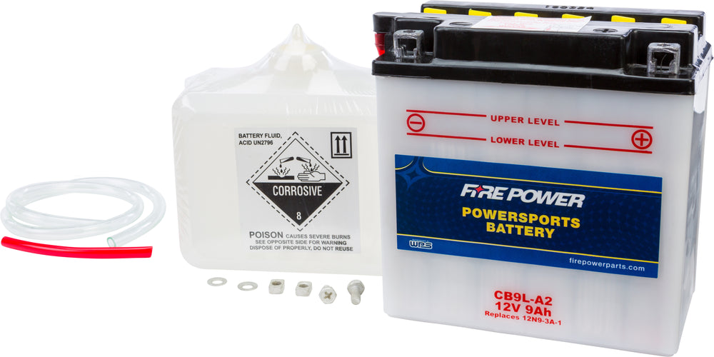 FIRE POWER 12V Heavy Duty Battery w/Acid Pack