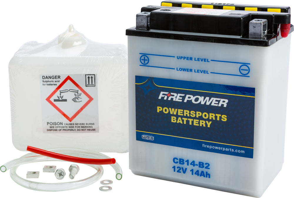 FIRE POWER 12V Heavy Duty Battery w/Acid Pack