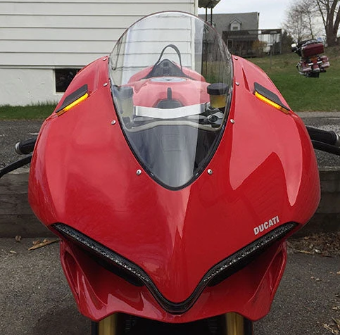 NEW RAGE CYCLES Mirror Block Off Turn Signals