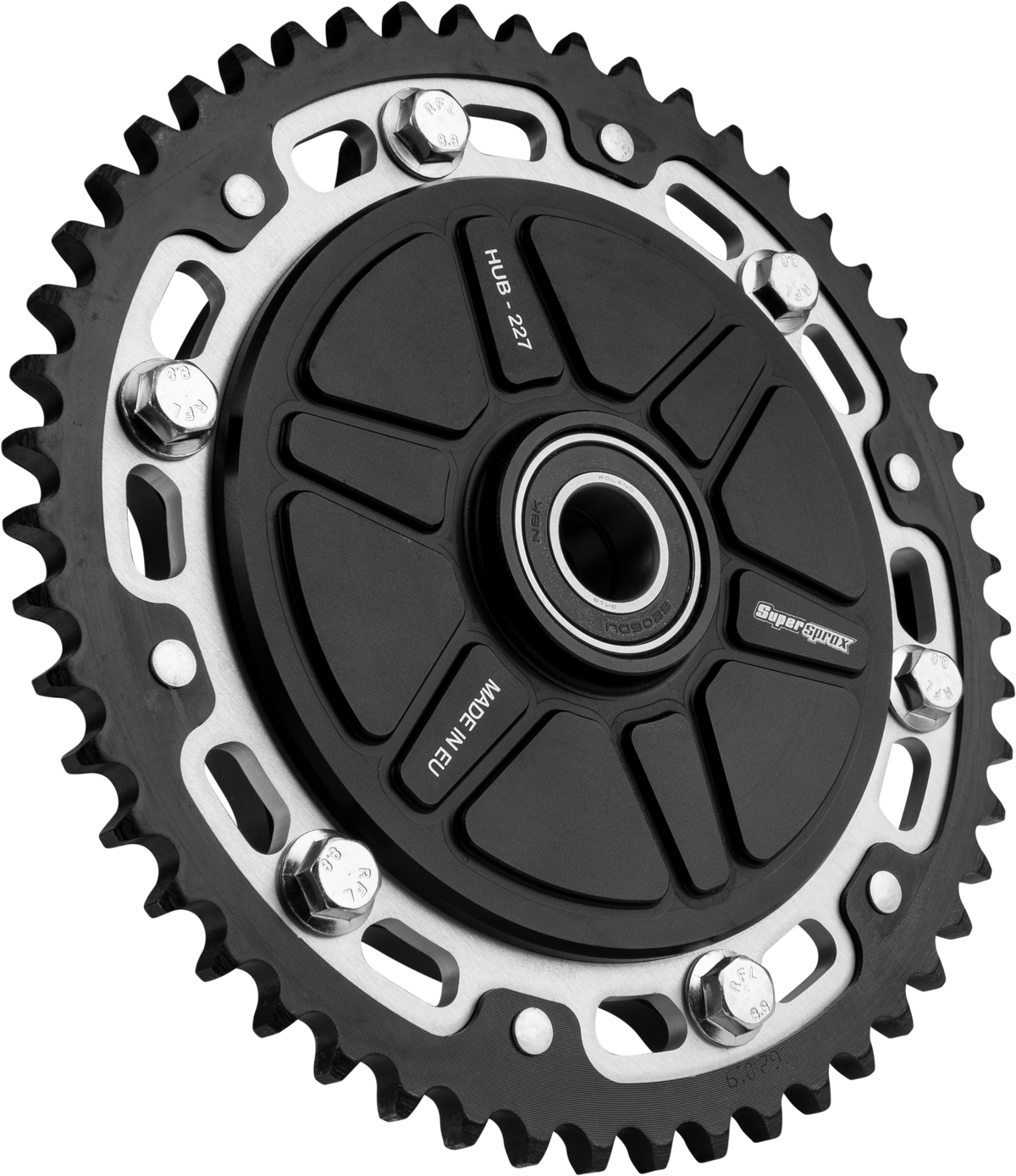 SUPERSPROX CUSHDRIVE CONVERSION 51T SPROCKET BLK SIL BLK