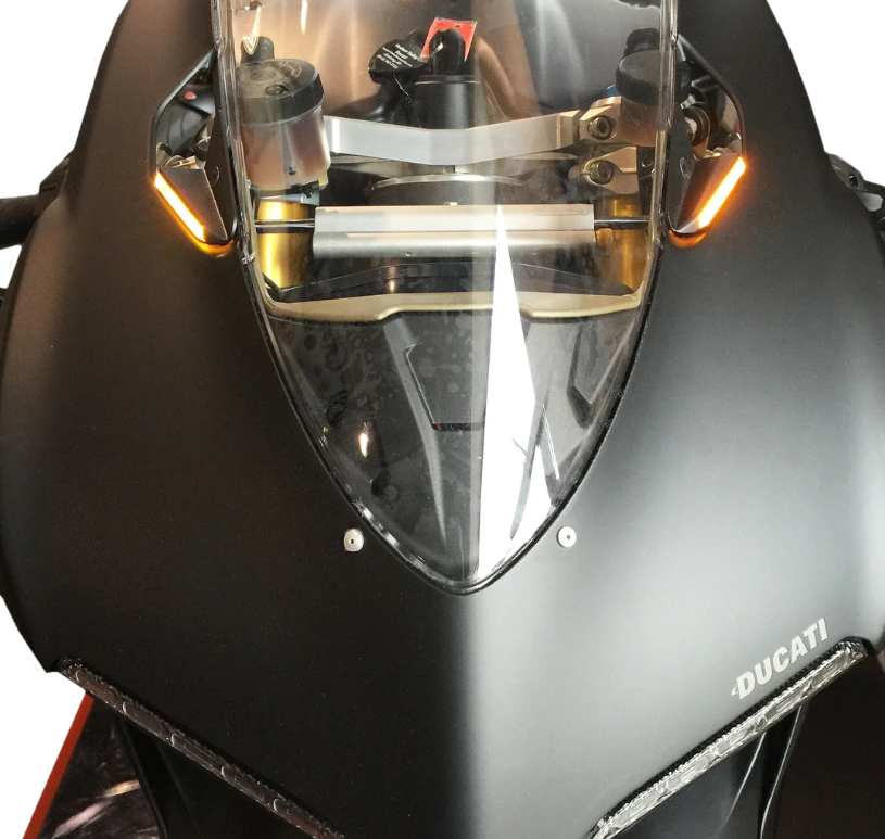 NEW RAGE CYCLES Mirror Block Off Turn Signals