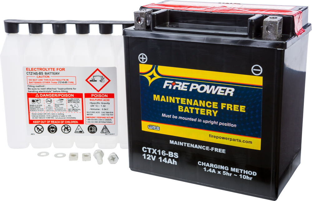 FIRE POWER Maintenance Free Sealed Battery