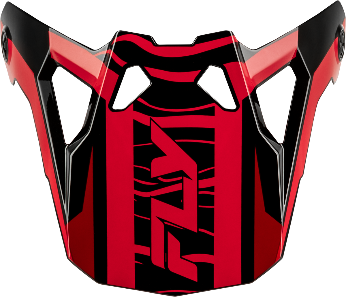 FLY RACING FORMULA CP CHARGE VISOR BLACK/RED XL-2X
