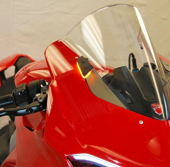 NEW RAGE CYCLES Mirror Block Off Turn Signals