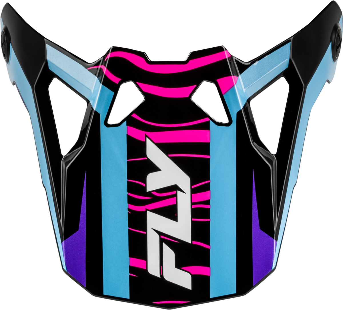 FLY RACING FORMULA CP CHARGE VISOR BLACK/PURPLE/PINK/BLUE YL-LG