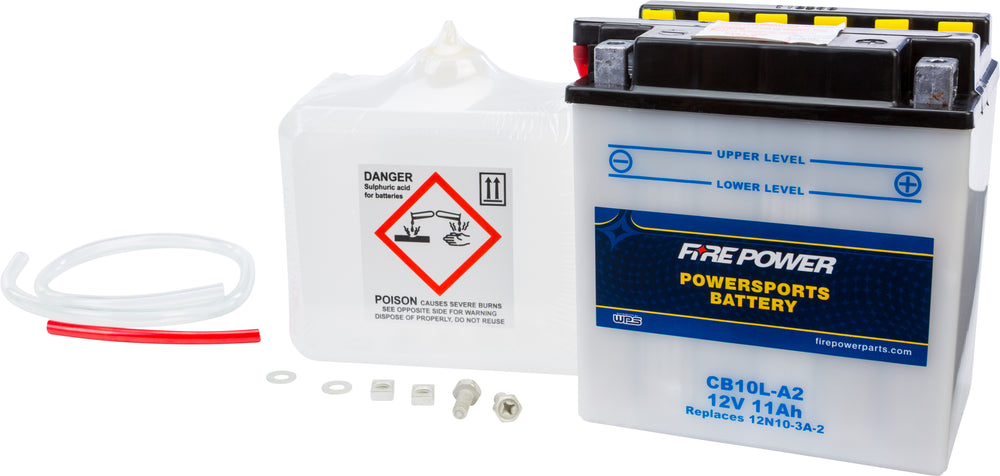 FIRE POWER 12V Heavy Duty Battery w/Acid Pack