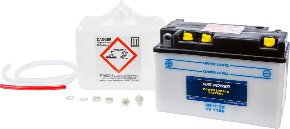 FIRE POWER 6V Standard Battery w/Acid Pack