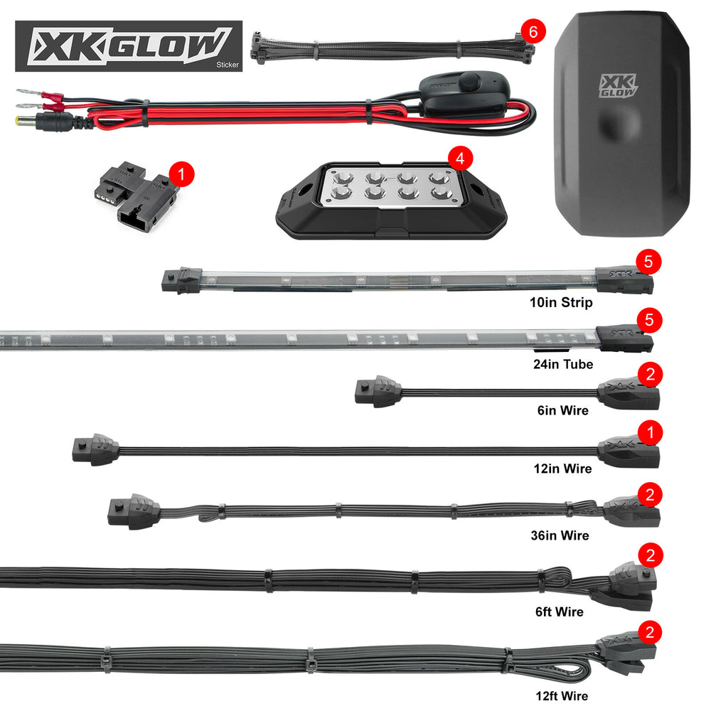 XK GLOW LED Underglow Kit