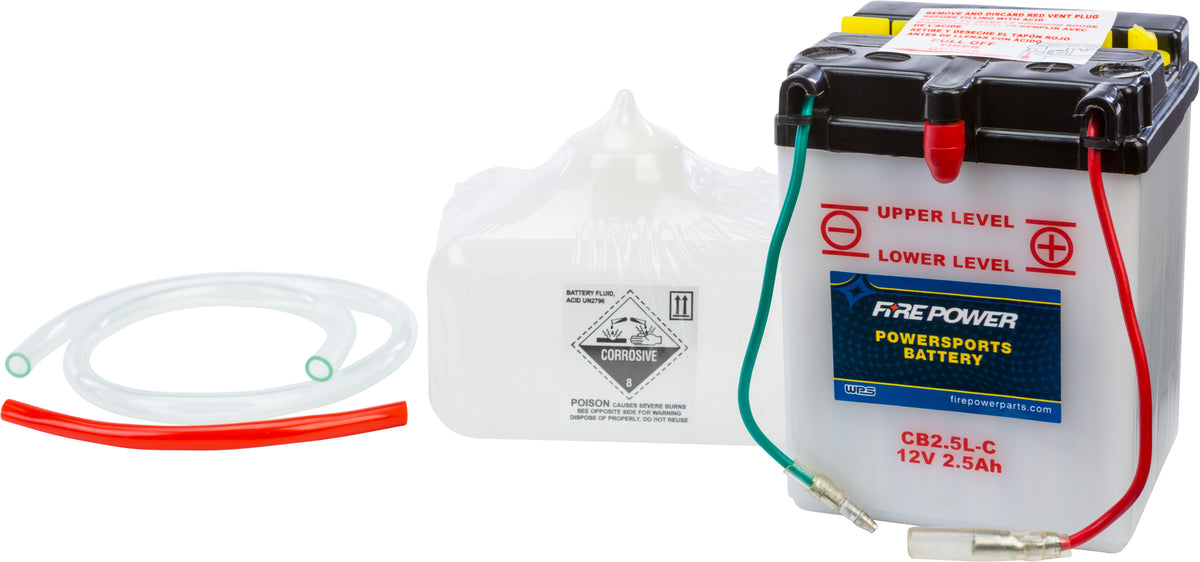 FIRE POWER 12V Heavy Duty Battery w/Acid Pack