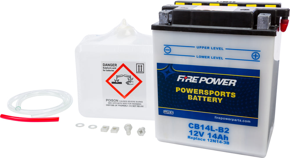 FIRE POWER 12V Heavy Duty Battery w/Acid Pack
