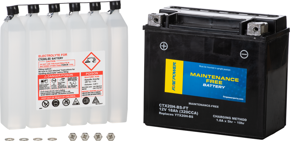 FIRE POWER Maintenance Free Sealed Battery