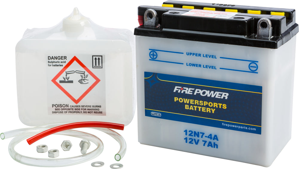 FIRE POWER 12V Standard Battery w/Acid Pack