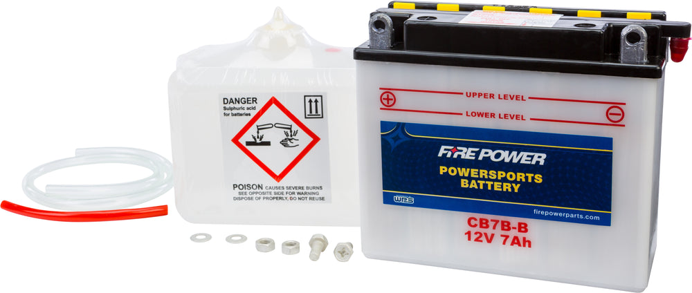 FIRE POWER 12V Heavy Duty Battery w/Acid Pack