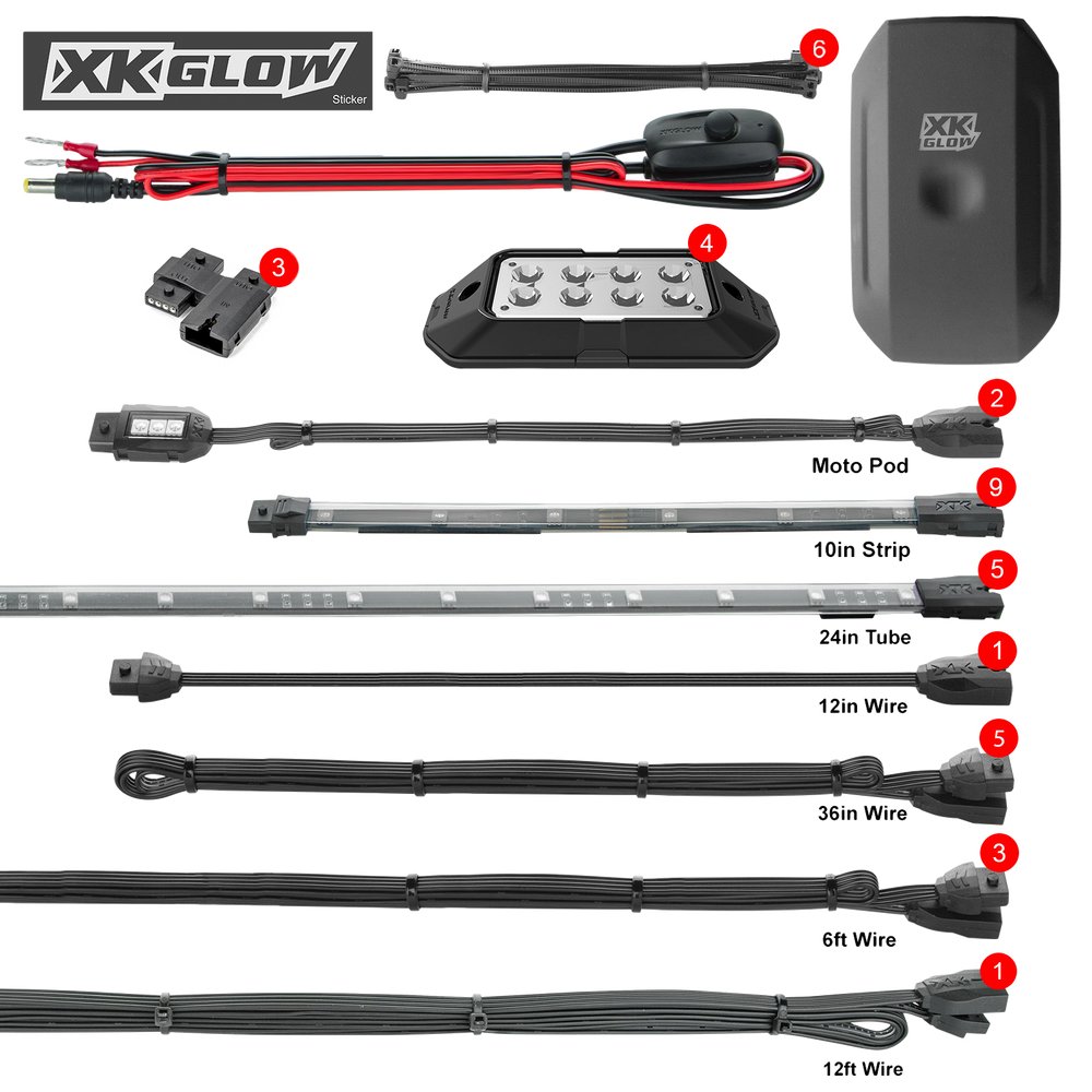 XK GLOW LED Underglow Kit