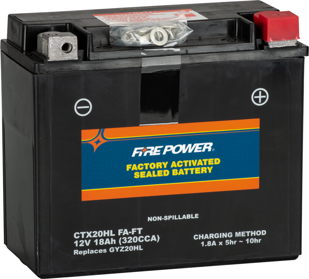FIRE POWER Factory Activated Sealed Battery