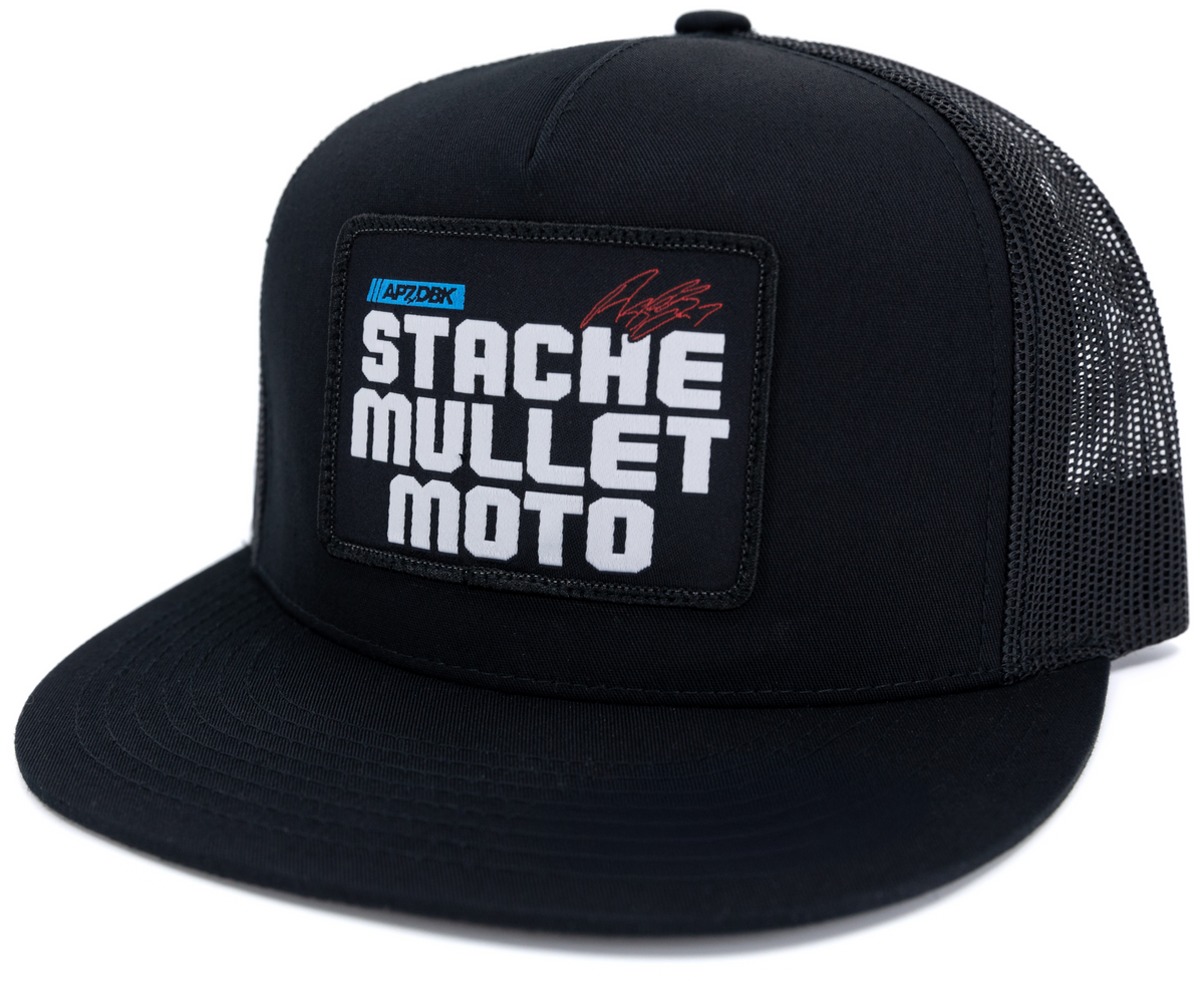 DBK STACHE MULLET MOTO 2FIFTY HAT BLACK