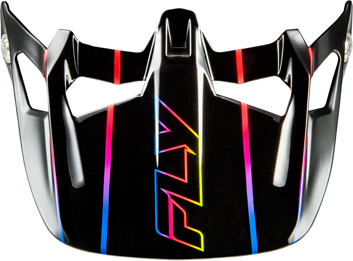 FLY RACING WERX-R CARBON FLOW VISOR BLACK/MULTI