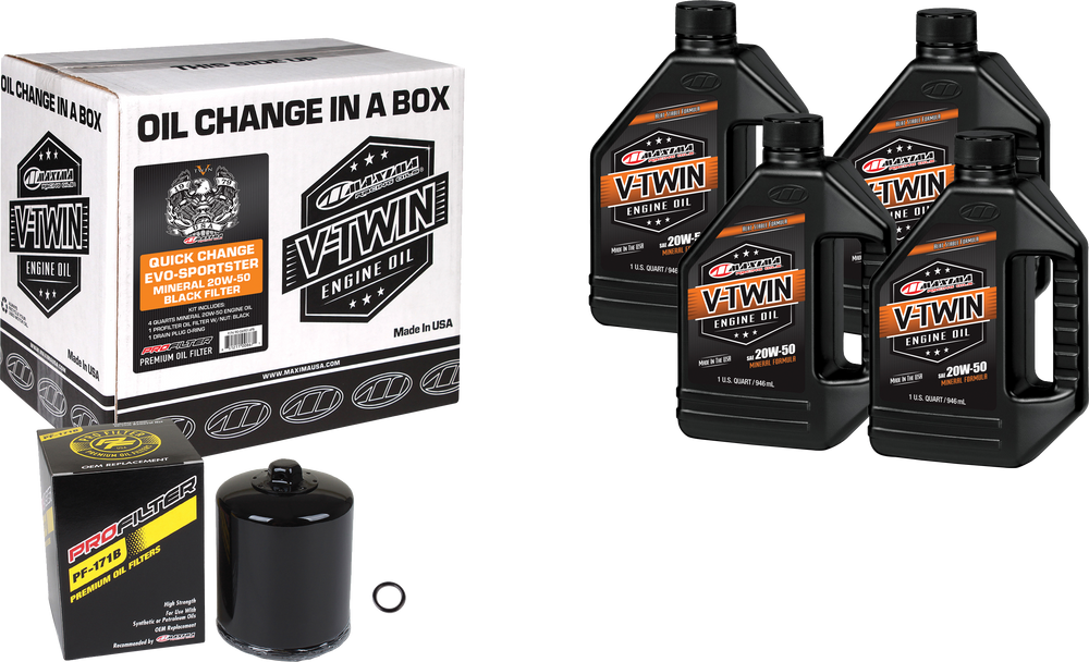 MAXIMA V-Twin Quick Change Oil Filter Kit