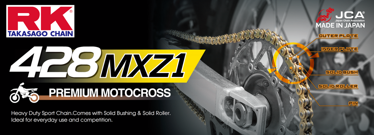 RK EXCEL GBMXZ1 Drive Chain Gold