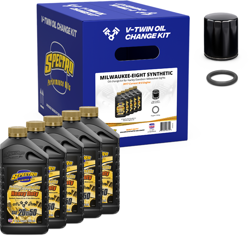 SPECTRO V-Twin Full Oil Change Kit M8