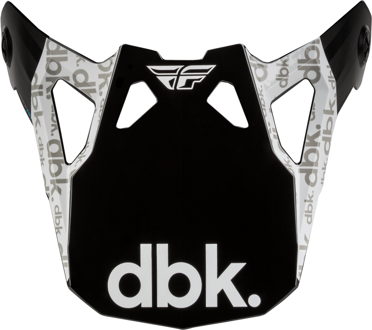 FLY RACING FORMULA CP DBK VISOR BLACK/WHITE/GREY XL-2X