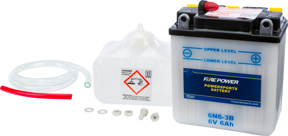 FIRE POWER 6V Standard Battery w/Acid Pack