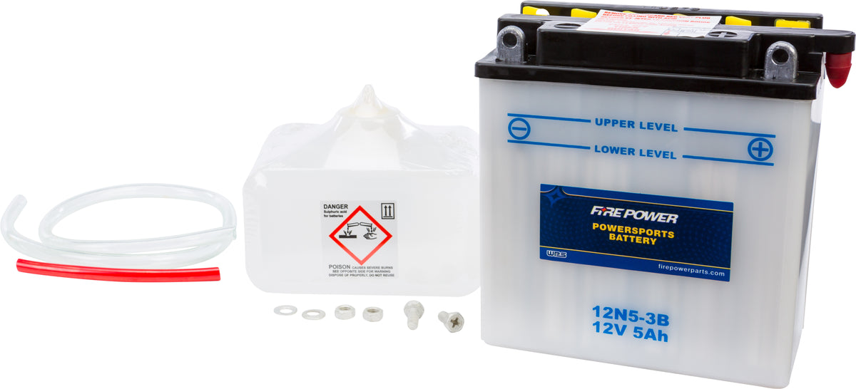 FIRE POWER 12V Standard Battery w/Acid Pack