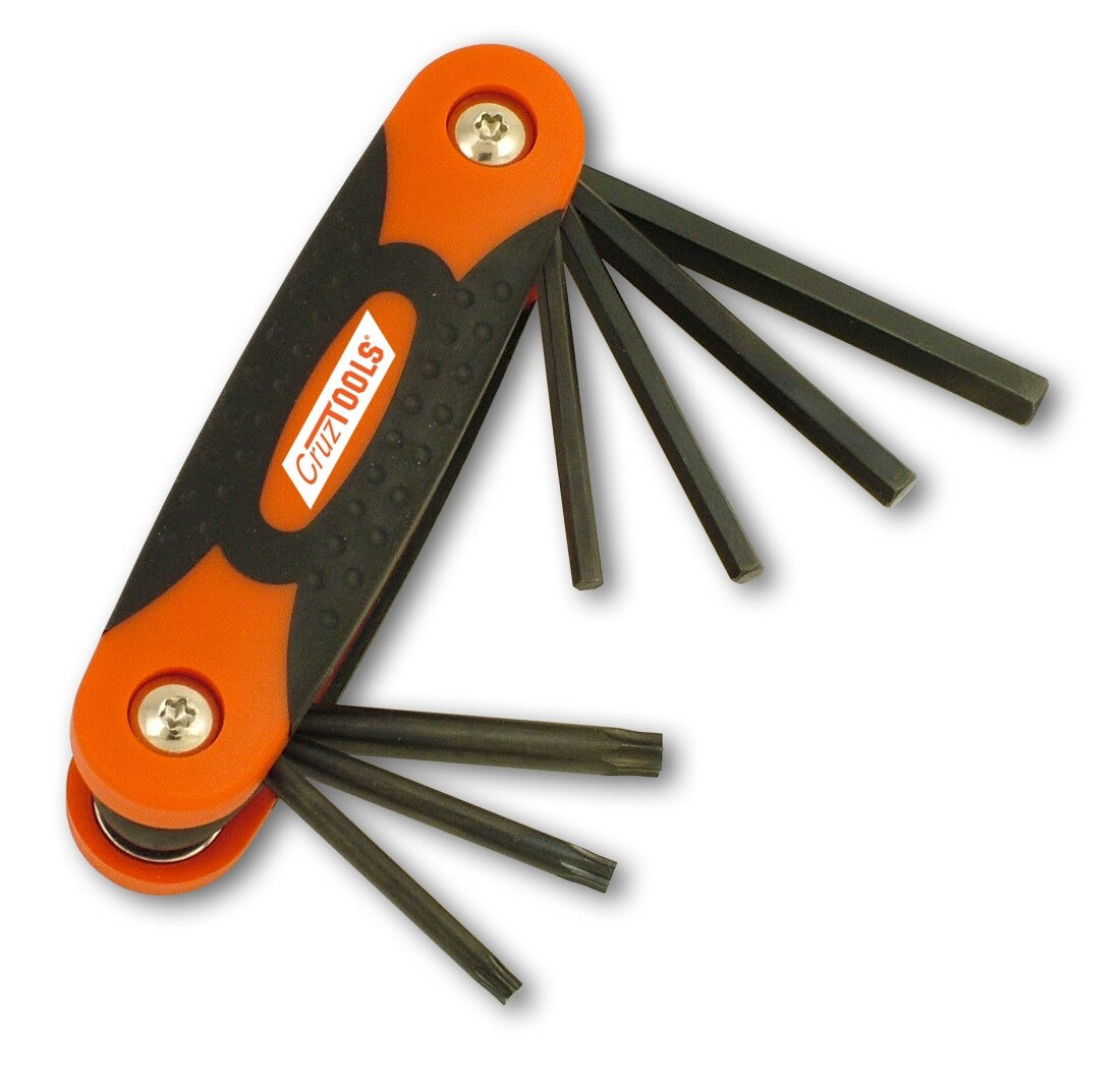 CRUZ TOOLS Folding Hex/Torx Key Set