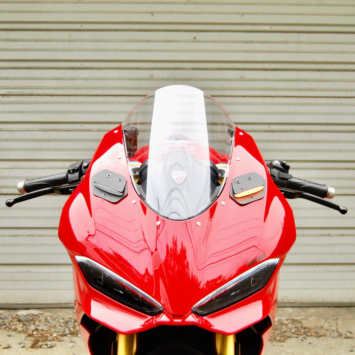 NEW RAGE CYCLES Mirror Block Off Turn Signals