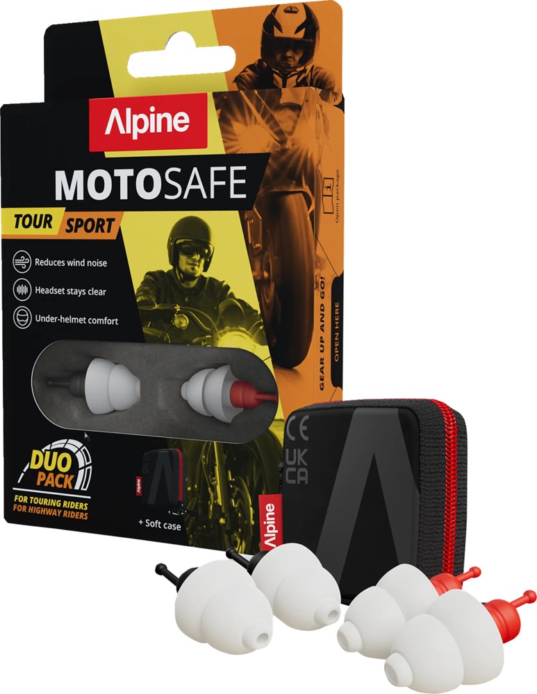 ALPINE HEARING PROTECTION MotoSafe Earplugs - 2026 - Duo Pack