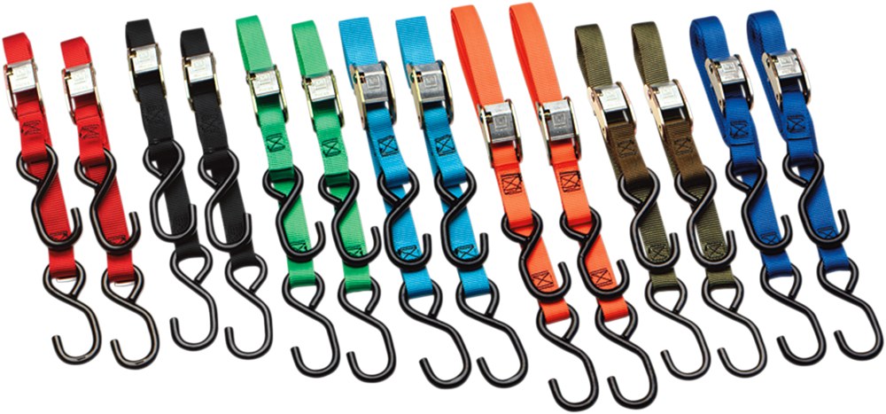 ANCRA Standard Tie-Down Straps - 1" x 5-1/2' - Black
