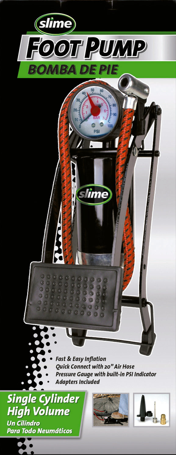 SLIME Tire Repair Foot Pump
