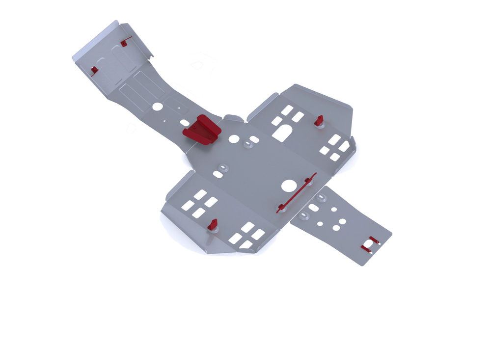 RIVAL POWERSPORTS USA Alloy Skid Plates