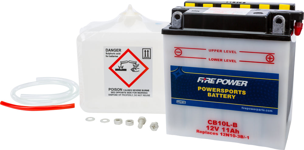 FIRE POWER 12V Heavy Duty Battery w/Acid Pack