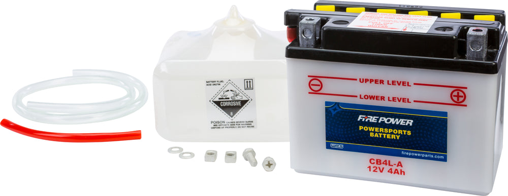 FIRE POWER 12V Heavy Duty Battery w/Acid Pack