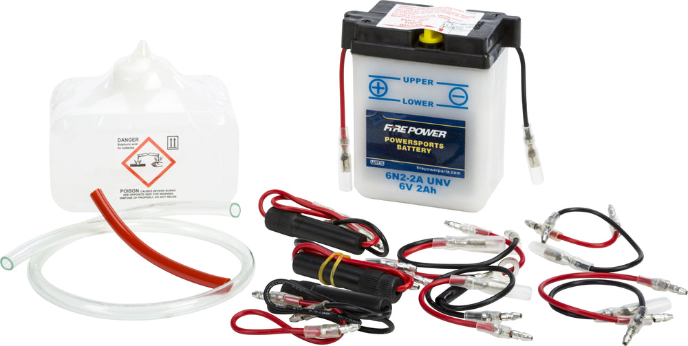 FIRE POWER 6V Standard Battery w/Acid Pack