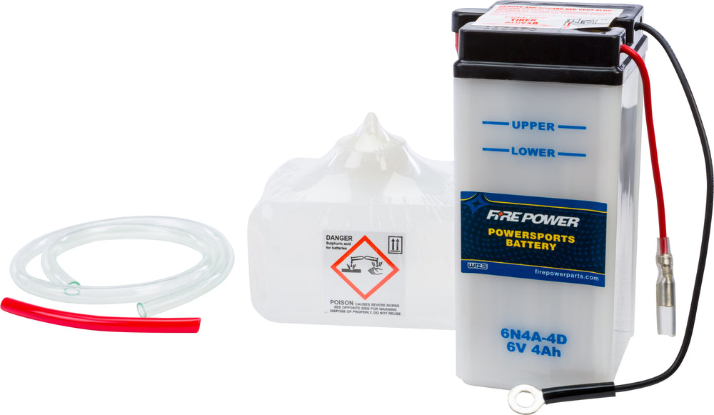 FIRE POWER 6V Standard Battery w/Acid Pack