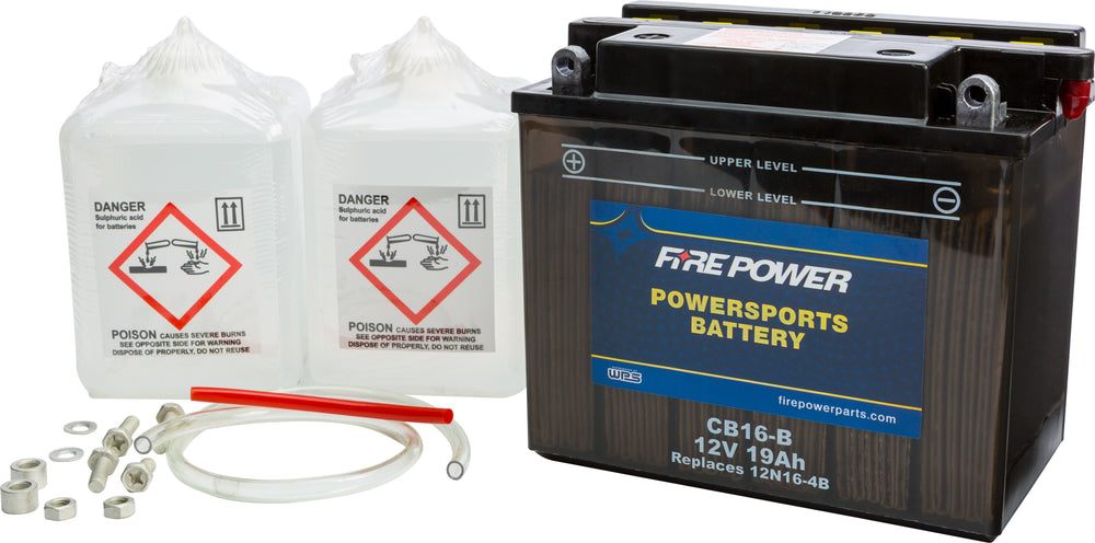 FIRE POWER 12V Heavy Duty Battery w/Acid Pack