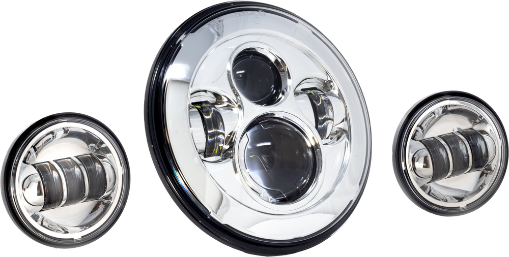 LETRIC LIGHTING CO 7" LED Headlight w/ Pass Lamps
