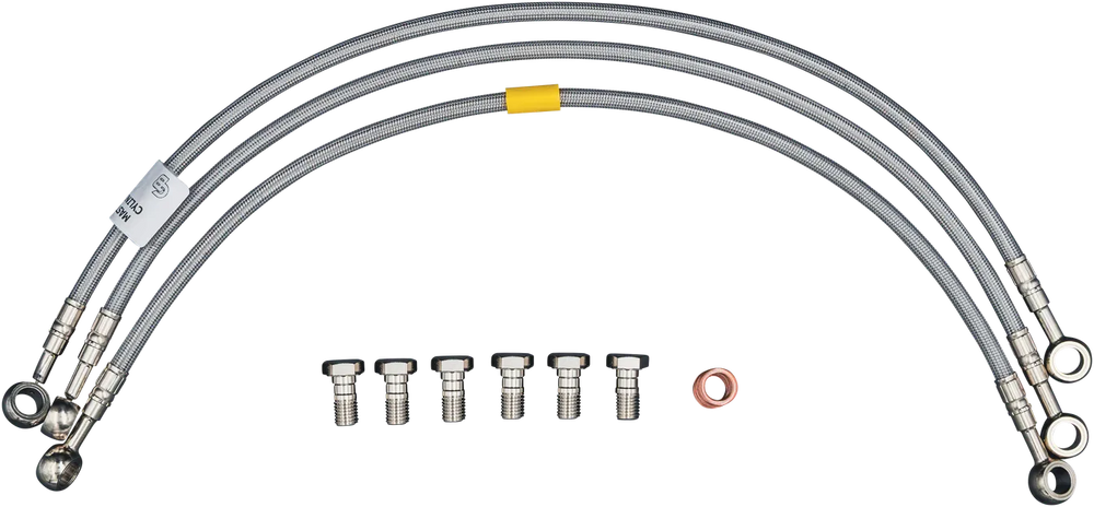 GBRAKES 2 LINE FRONT BRAKELINE KIT