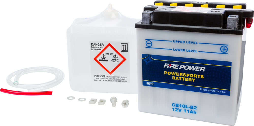 FIRE POWER 12V Heavy Duty Battery w/Acid Pack